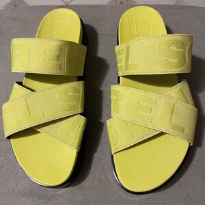 SOREL Yellow Slide Sandals